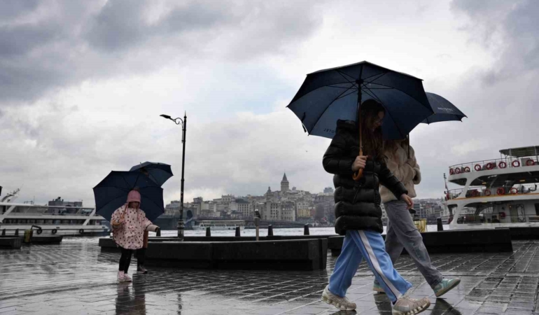 İstanbul’da yağmur sonrası manzara havadan görüntülendi