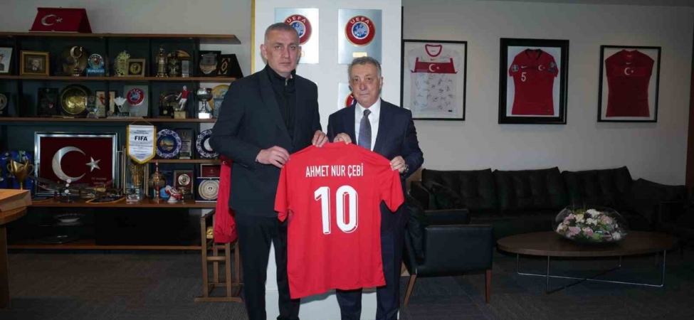 Ahmet Nur Çebi’den, TFF Başkanı Hacıosmanoğlu’na ziyaret