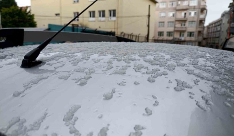 Tekirdağ’da dolu etkili oldu