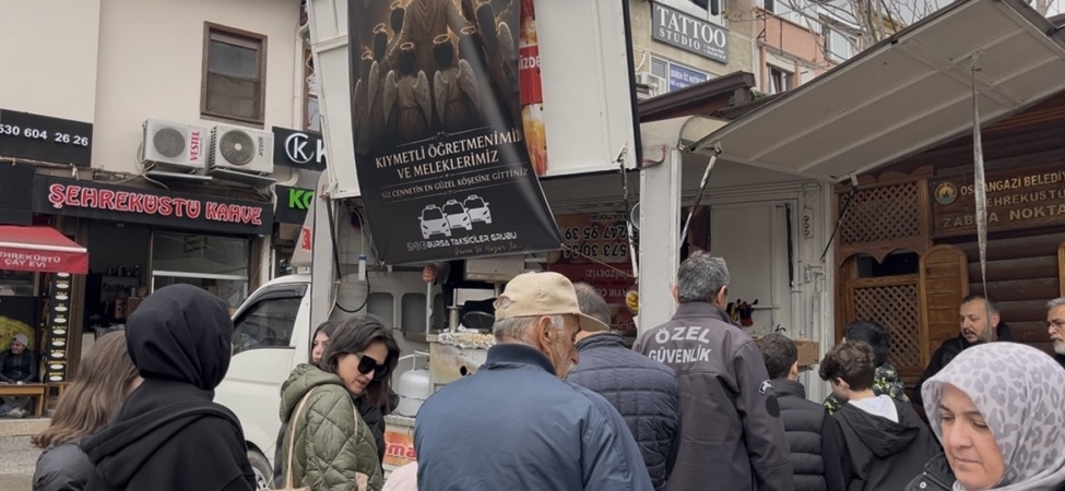 Bursa’da taksicilerden kahraman öğretmen ve öğrencilere vefa