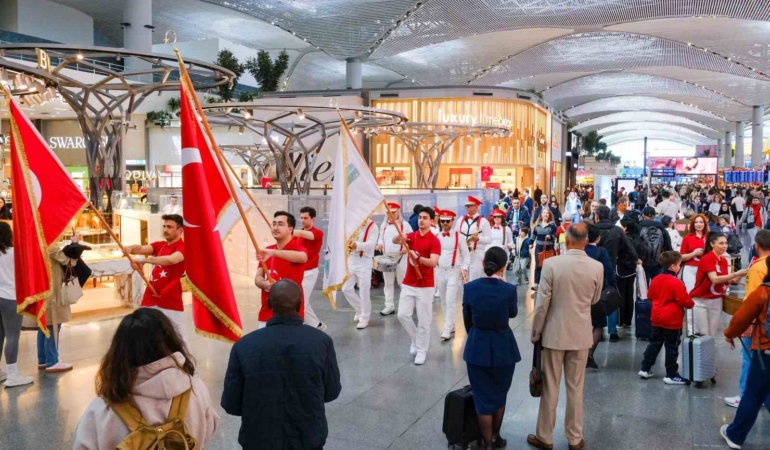 23 Nisan Ulusal Egemenlik ve Çocuk Bayramı, İstanbul Havalimanı’nda coşkuyla kutlandı