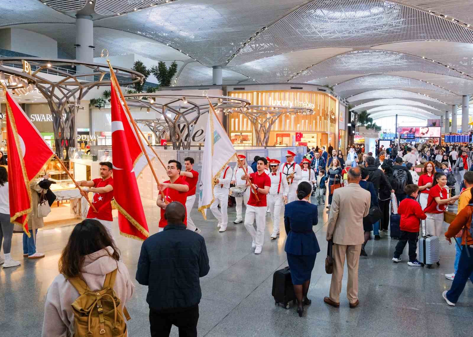 23 Nisan Ulusal Egemenlik ve Çocuk Bayramı, İstanbul Havalimanı’nda coşkuyla kutlandı