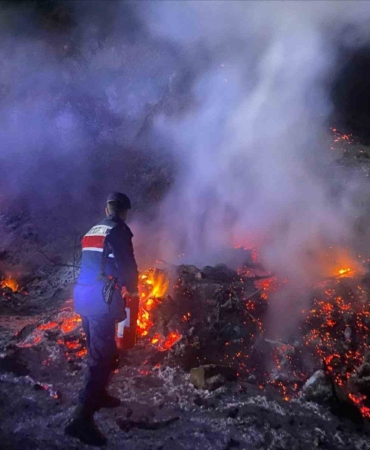Bilecik’te otluk alanda çıkan yangın korkuttu