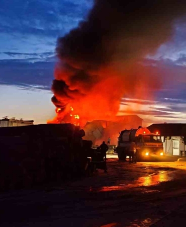 Edirne’de kereste fabrikasında yangın