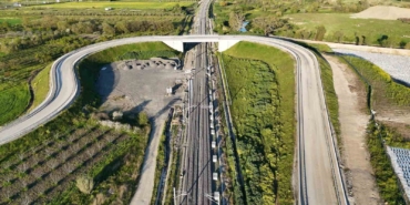 Bursa-Ankara hızlı tren hattı rayları böyle görüntülendi