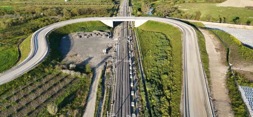 Bursa-Ankara hızlı tren hattı rayları böyle görüntülendi