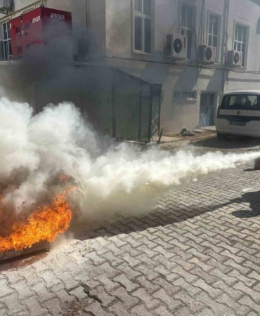 Vize’de yangın ve tahliye tatbikatı