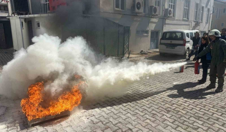 Vize’de yangın ve tahliye tatbikatı