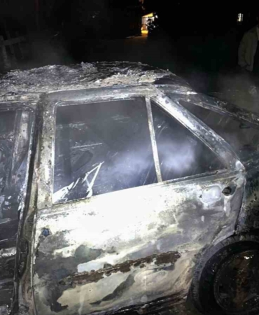 Keşan’da park halindeki otomobilde çıkan yangın söndürüldü