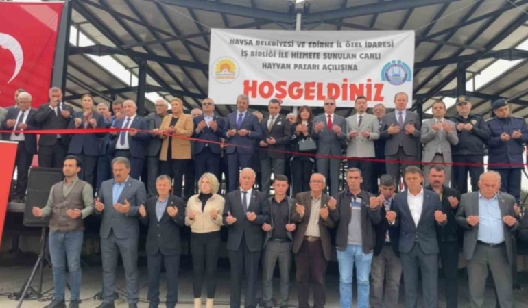 Havsa Modern Canlı Hayvan Pazarı hizmete açıldı