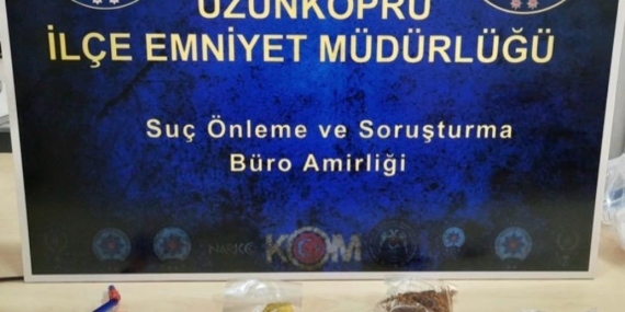 Uzunköprü’de uyuşturucu operasyonu: Şüpheli tutuklandı