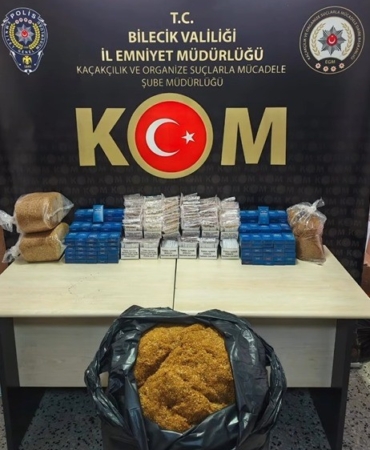 Bilecik’te 17 bin 320 adet doldurulmuş makaron ele geçirildi, 1 gözaltı