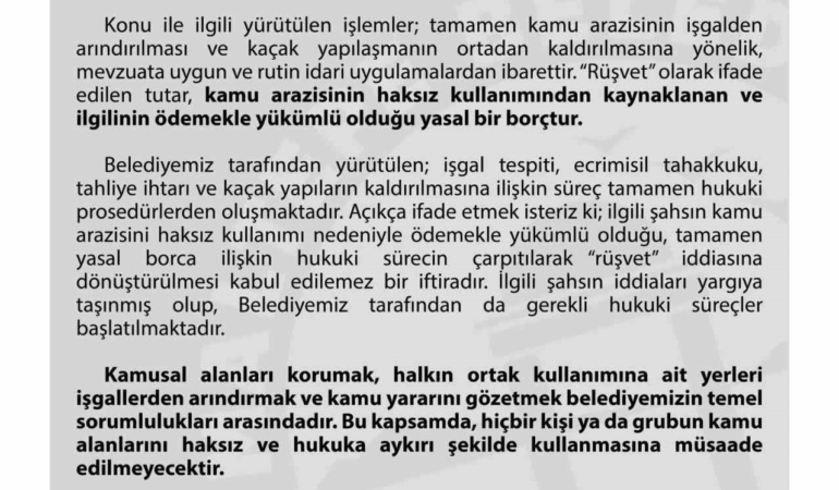 Maltepe Belediyesinden arsa iddialarıyla ilgili açıklama