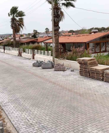 Cunda Adası’nda yol hamlesi