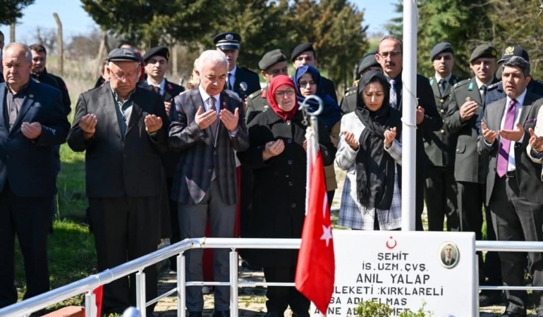 Şehit Anıl Yalap, şehadetinin 8. yılında dualarla anıldı