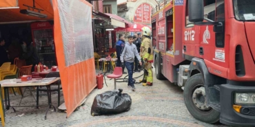 Edirne’de ahşap binada korkutan baca yangını