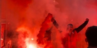 Edirne’de Galatasaray’ın galibiyeti coşkuyla kutlandı