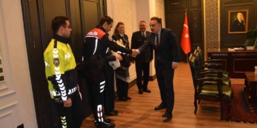 Polis Teşkilatı’ndan, Kaymakam Odabaş’a ziyaret