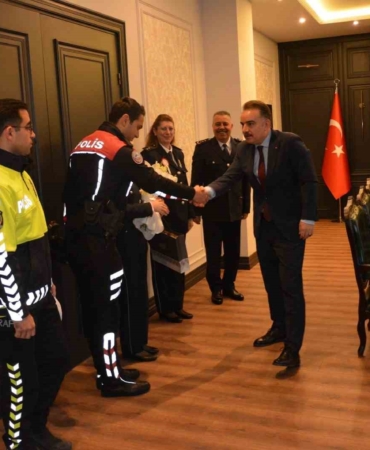 Polis Teşkilatı’ndan, Kaymakam Odabaş’a ziyaret