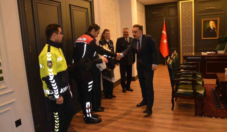 Polis Teşkilatı’ndan, Kaymakam Odabaş’a ziyaret