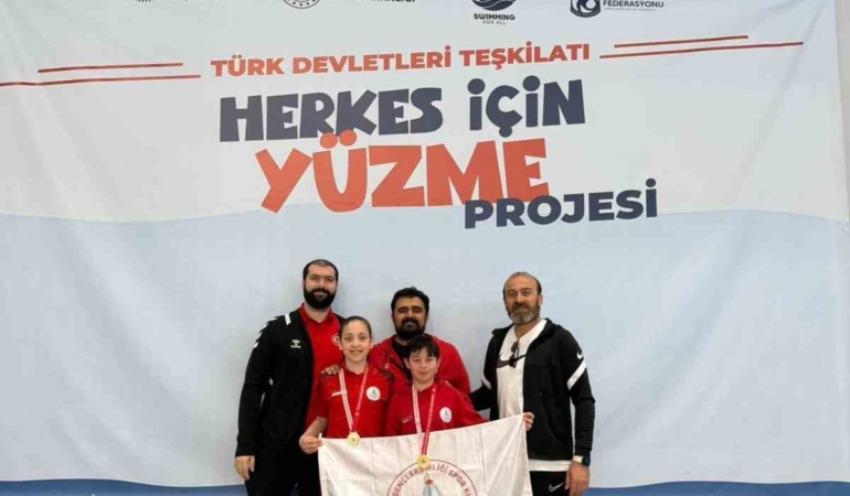 Körfezli genç yüzücüler Azerbaycan’da Türkiye’yi temsil edecek