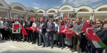 Çanakkale’de İsrail’in Filistinli esirleri hedef alan ’idam yasası’ protesto edildi