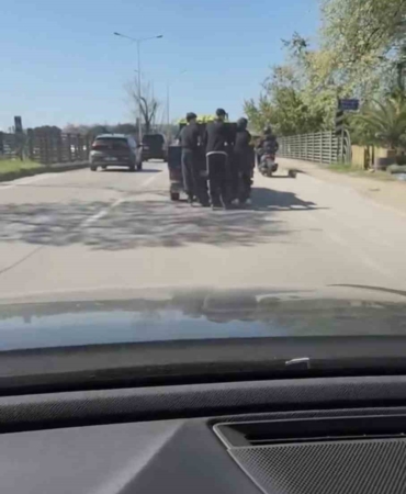 Patenli gençlerin tehlikeli yolculuğu kamerada