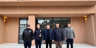 Emniyet Müdürü Çağlar yeni hizmet binası çalışmalarını inceledi