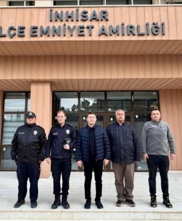 Emniyet Müdürü Çağlar yeni hizmet binası çalışmalarını inceledi