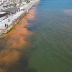 Tekirdağ’da sahil turuncuya büründü