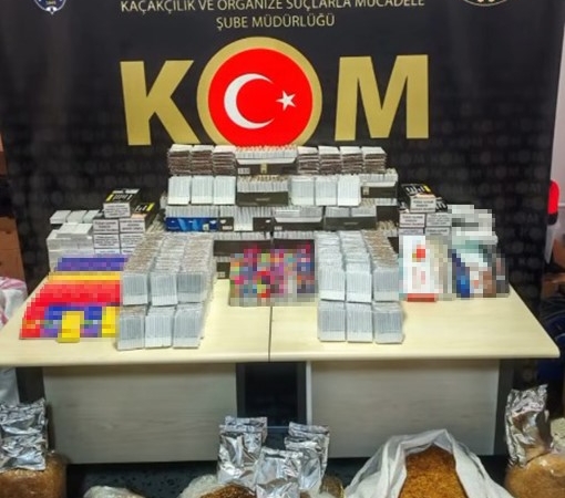 Kaçak tütün ve sigara operasyonunda 1 şüpheli yakalandı