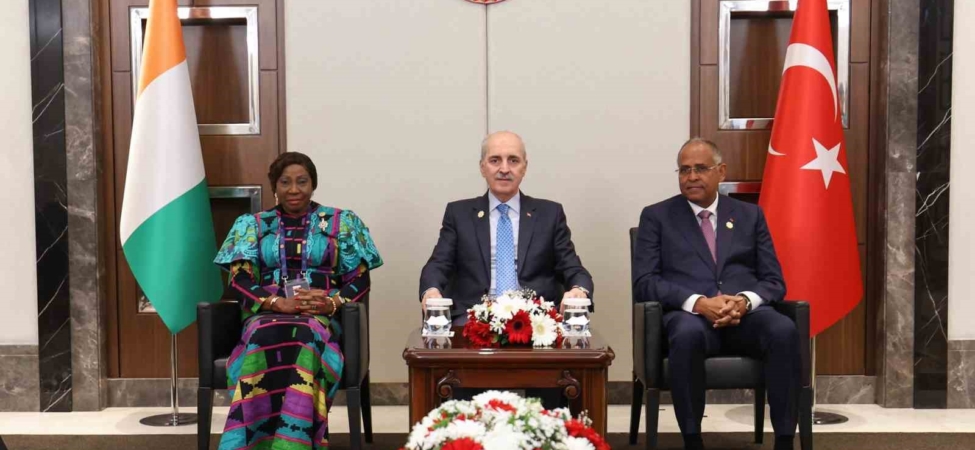 TBMM Başkanı Kurtulmuş, Fildişi Sahili Senatosu Başkanı Camara ve Ulusal Meclisi Başkanı Achi ile görüştü