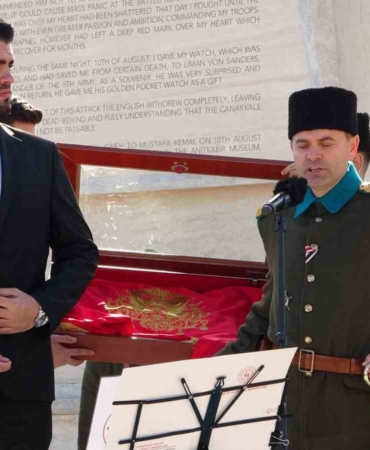 57’nci Alay Sancağı 111 yıl sonra kurulan 57 Alay’a teslim edildi