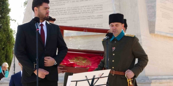 57’nci Alay Sancağı 111 yıl sonra kurulan 57 Alay’a teslim edildi