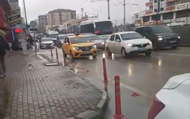 Bursa’da tehlikeli manevra: 3 bin lira ceza kesildi