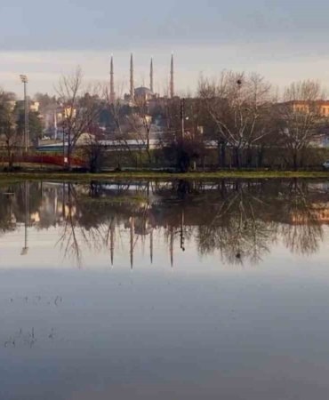 Yağışlar Tunca Nehri’ni coşturfu: Debi 3 günde 3 kat arttı