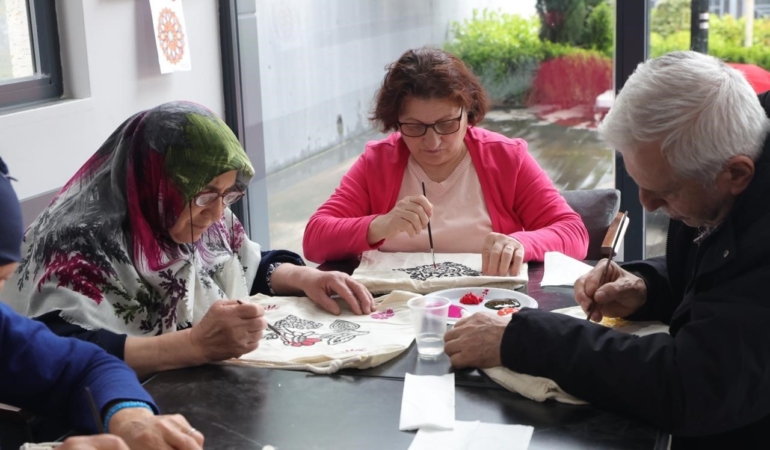 Ümraniye’de Litvanya’dan gelen katılımcılardan Aktif Yaşam Merkezi’ne ziyaret