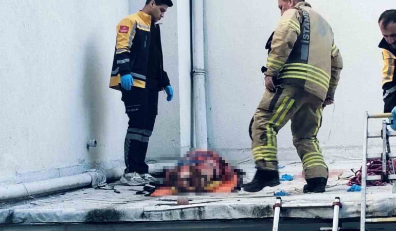 4 el silah sesi duyuldu, kadın kendini 6. kattan aşağı attı