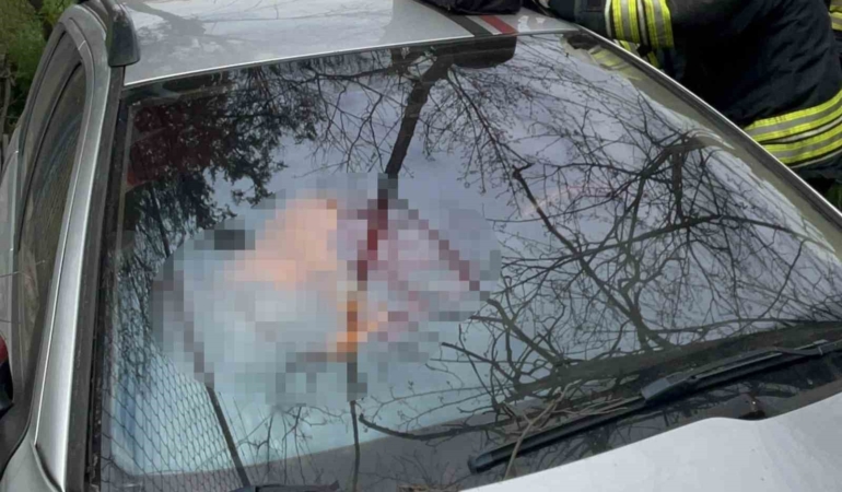 Tekirdağ’da şarampole uçan otomobilin sürücüsü hayatını kaybetti