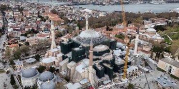 Ayasofya’da dev restorasyonda kritik aşama: Kubbe kapatılıyor