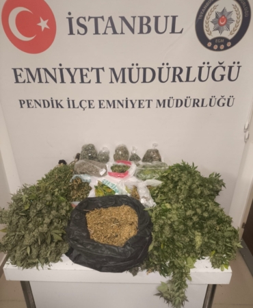 Pendik’te uyuşturucu operasyonu: 10 kilo marihuana ele geçirildi