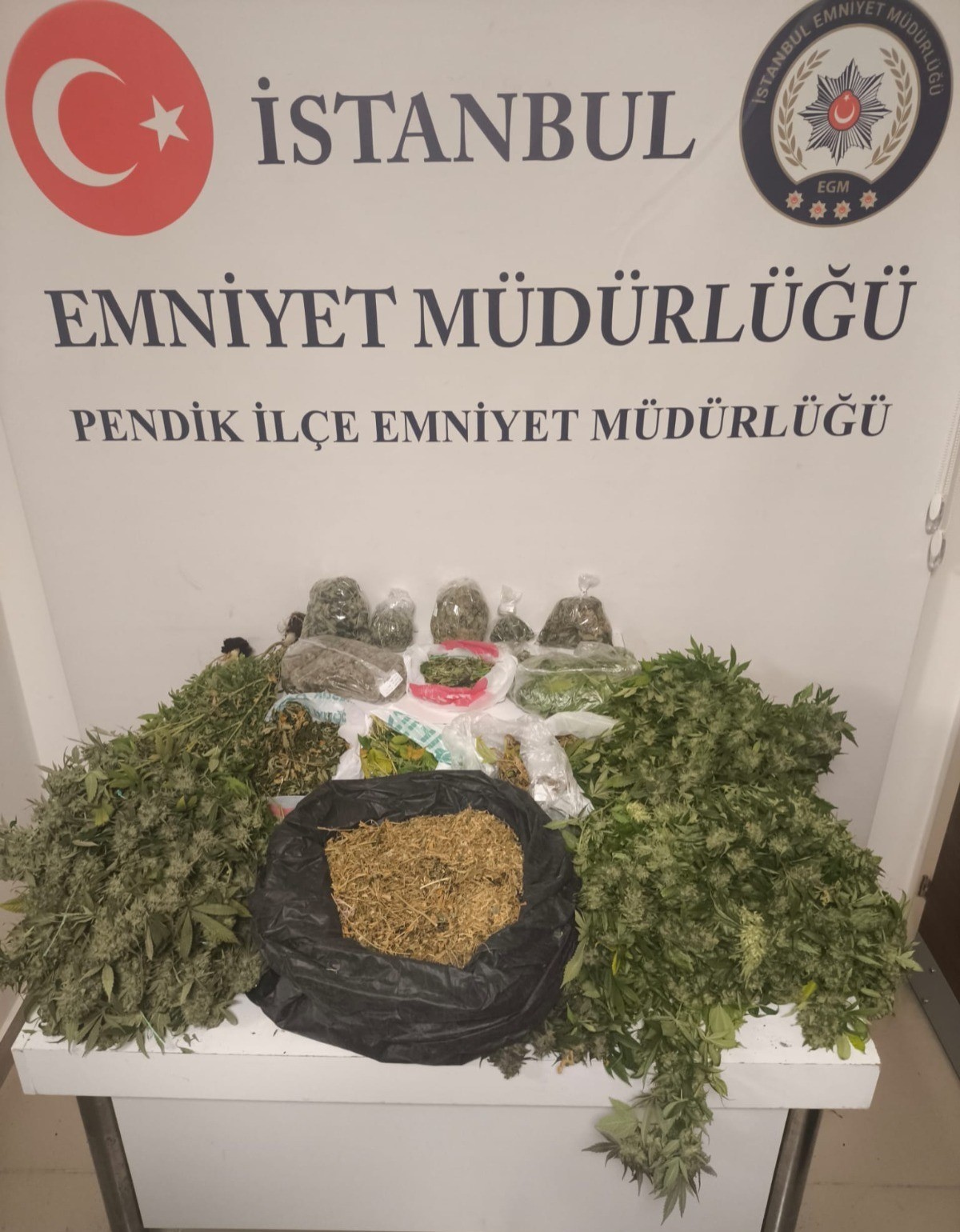 Pendik’te uyuşturucu operasyonu: 10 kilo marihuana ele geçirildi