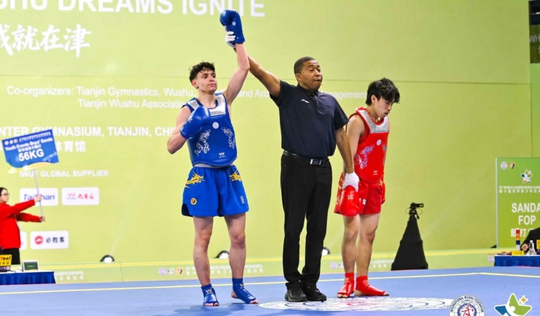 Sultangazili sporcu, Dünya Gençler Wushu Şampiyonası’nda dünya üçüncüsü oldu