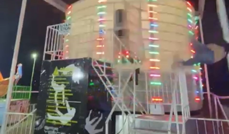 Edirne’deki lunapark faciasının dehşet anları kamerada