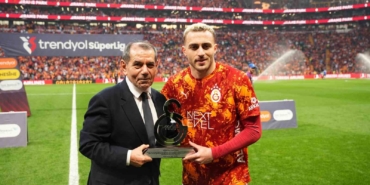 Galatasaray’da 200. maçına çıkan Barış Alper Yılmaz’a plaket