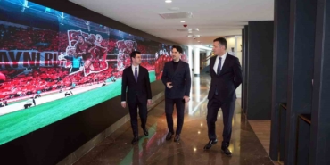 Macit, Yerkel ve Bayraktar, TFF Meral-Celal Aras Spor Lisesi’nde inceleme yaptı
