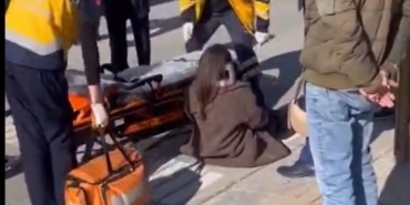 Yaya geçidinde kaza: 1 yaralı