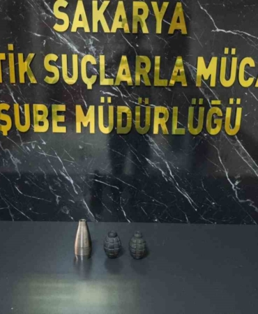 Uyuşturucu baskınında evden el bombası ve havan topu gövdesi çıktı