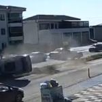 Tekirdağ’da 2’si çocuk 5 kişinin yaralandığı kaza kamerada: 25 metre boyunca taklalar attı