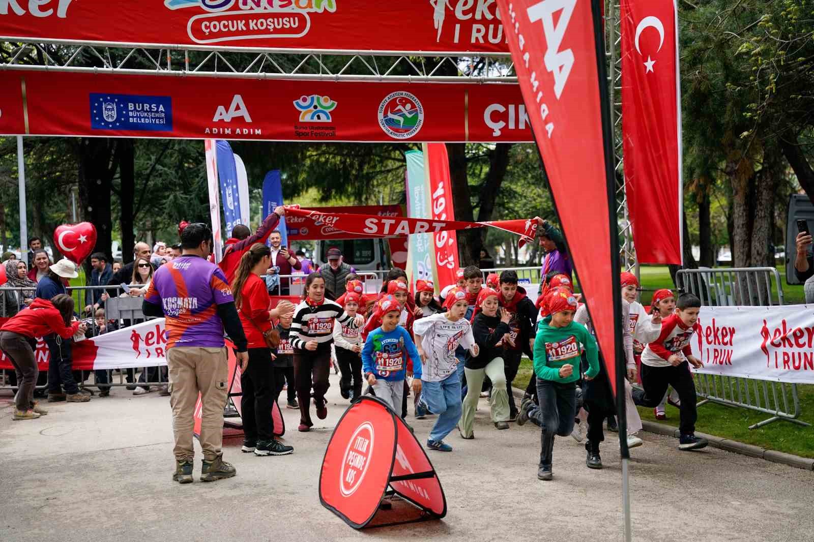 ‘Eker I Run 23 Nisan Çocuk Koşusu’ bayram sevincini sporla buluşturdu